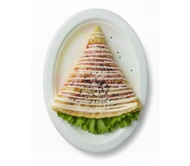 Блин с Хамоном и Беконом и Гранатовым соусом image