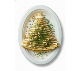 Солёный блин с картошкой и беконом image