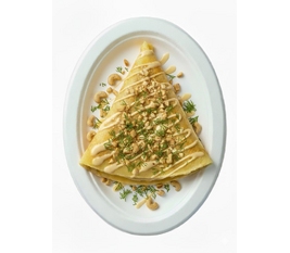 Солёный блин с курицей и грибами image